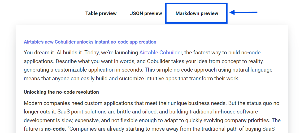 Preview Markdown